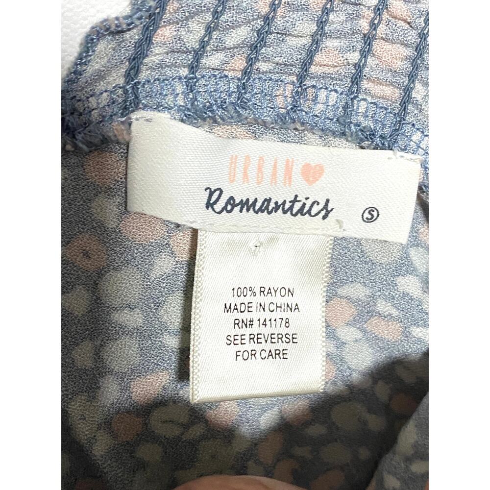 Urban Romantics Top Blouse S Flutter Sleeve Boho Peasant Dainty Coquette Whimsy - Picture 5 of 5